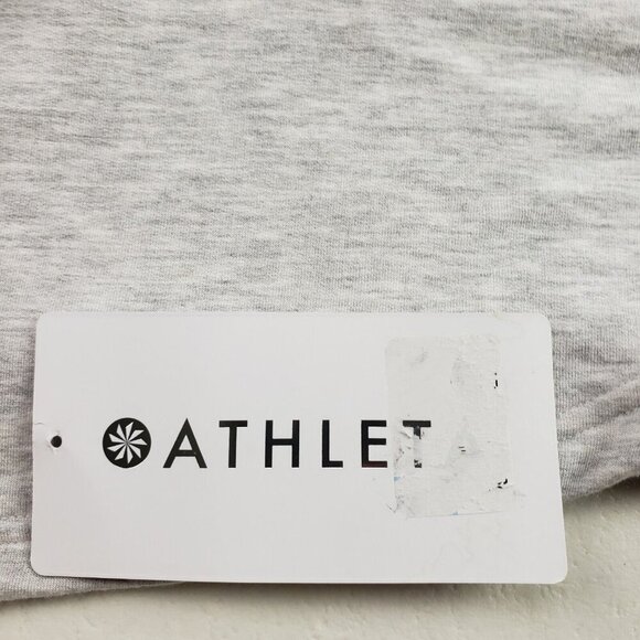Athleta Poise Wrap Sweatshirt Womens 1X Gray Long Sleeve V Neck Soft Top NEW - Picture 12 of 15